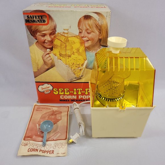 Junior Chef See-It-Pop Vintage 1971 Toy Corn Popper - Picture 1 of 1